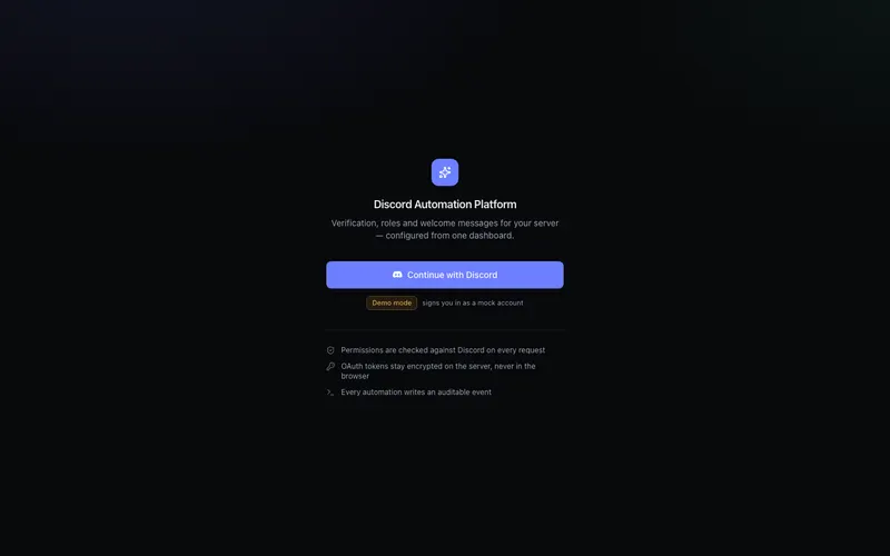 Sign in with Discord