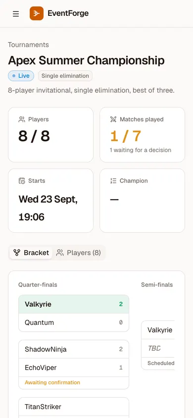 Bracket on a phone